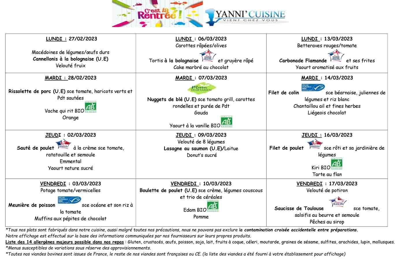 La Cantine Scolaire